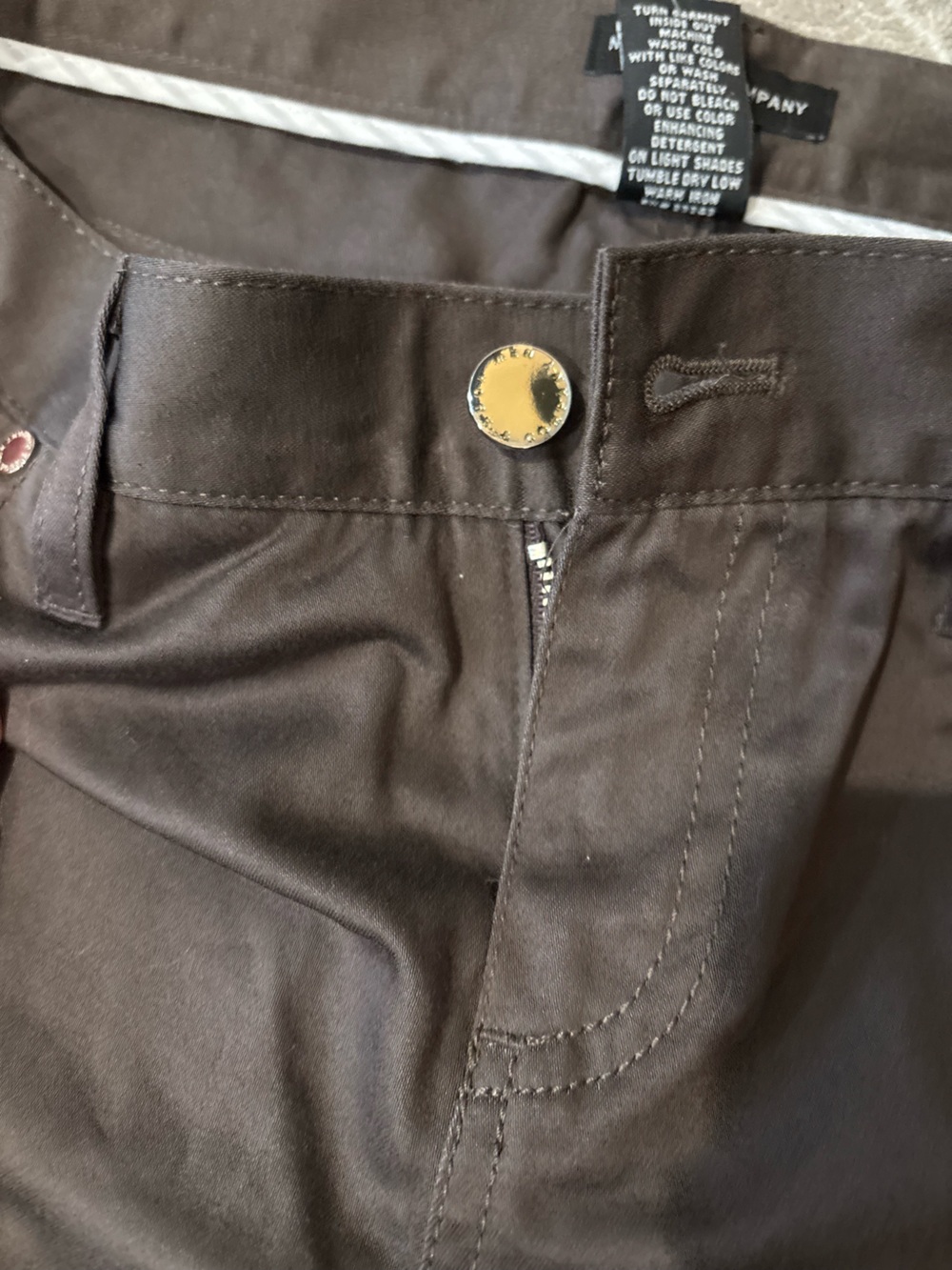 NWT ✨ New York & Company Brown Straight-Leg Women’s Jeans size 6 - Picture 5 of 6